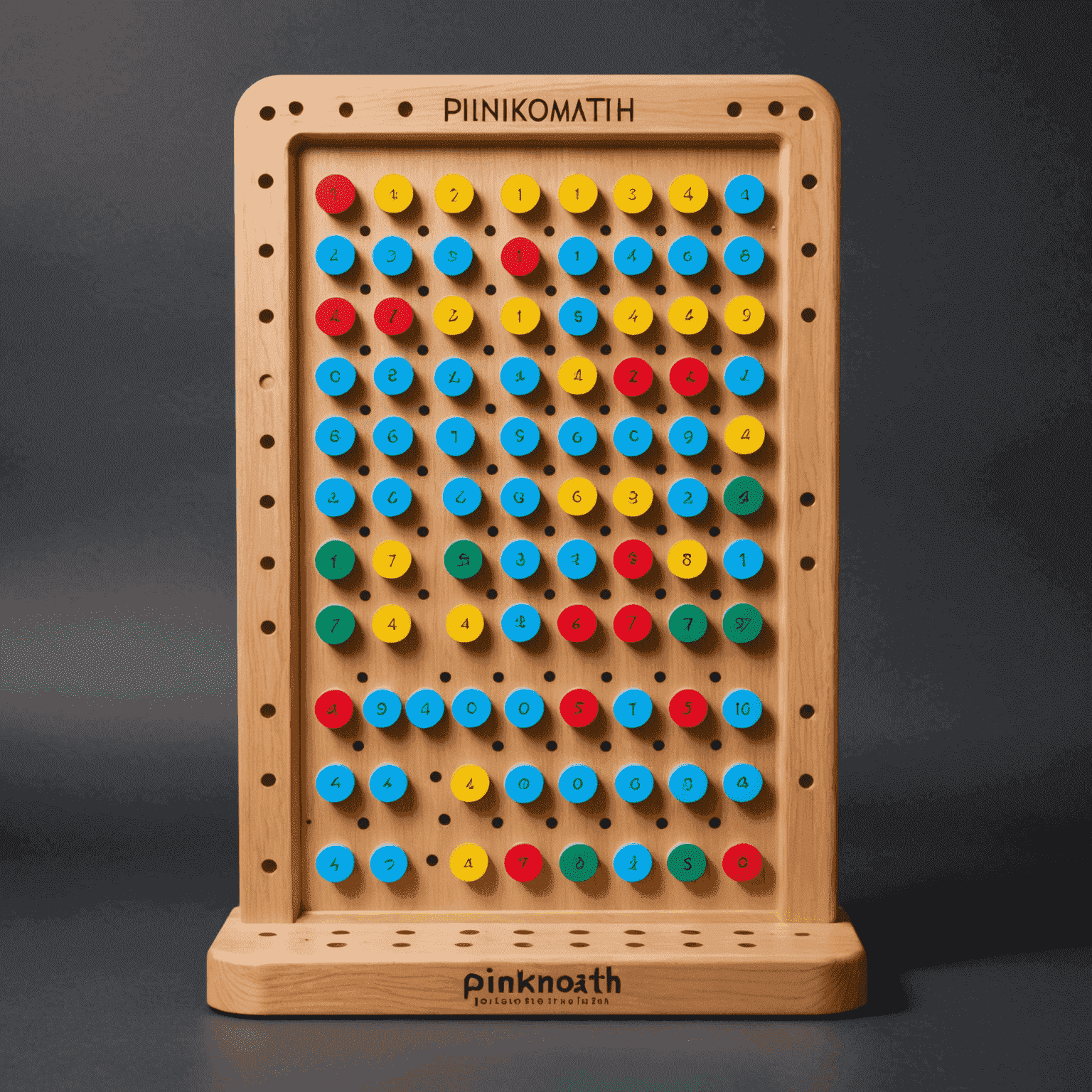 PlinkoMath logo featuring a Plinko board with mathematical symbols